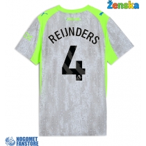 Manchester City Tijjani Reijnders #4 Rezervni Dres za Ženska 2025-26 Kratak Rukav